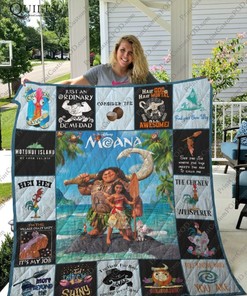 Moana Disney Quotes Collection Quilt Blanket Bedding Set