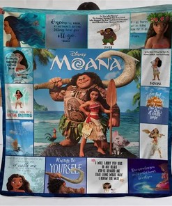 Moana Walt Disney Sofa Bedding Decor Sherpa Blanket Fleece Blanket Funny Gifts
