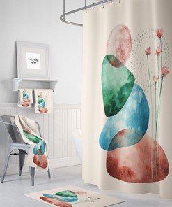 Modern Abstract Shower Curtain