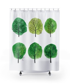 Modern Shower Curtain, Bright Curtain, Cool Bath Curtain, Designer Shower Curtain, Bathroom Decor