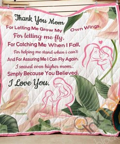Mom I Really Love You Quilt Blanket Bedding Set