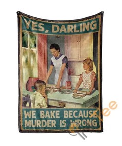 Mom Teaches Bakery Sherpa Fleece Blanket Gifts for Family, for Couple