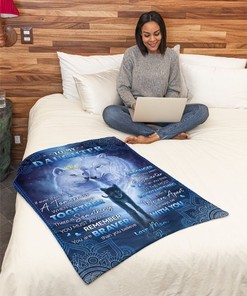 Mom To Daughter If Ever There Is A Tomorrow Fleece Blanket Quilt Blanket Bedding Set For Daughter