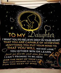 Mom To Daughter Never Lose Quilt Blanket Bedding Set