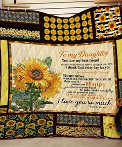 Mom and Daughter Best Friend Quilt Blanket Bedding Set