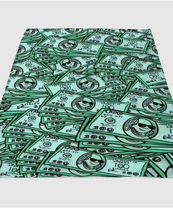 Money Wallpaper Iphone Cartoon Sherpa Fleece Blanket Gifts for Family, for Couple