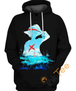 Monkey D. Luffy Sea Artwork Hoodie 3D