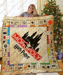 Monopoly Harry Potter Christmas Quilt Blanket Bedding Set