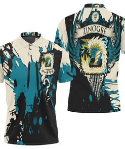 Monster Hunter World Game Zinogre All Printed 3d Polo Shirt All Over Print Shirt 3d T-shirt