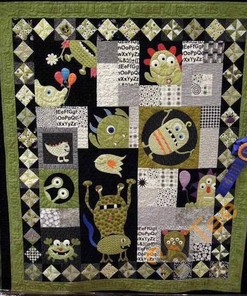 Monster Quilt Blanket Bedding Set