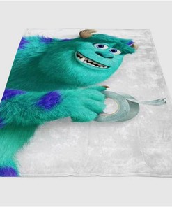 Monster University Sherpa Fleece Blanket Gifts for Family, for Couple