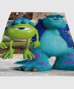 Monsters And Mike University Sherpa Fleece Blanket Gifts for Family, for Couple