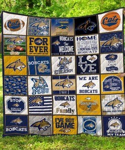 Montana State Bobcats Quilt Blanket Bedding Set