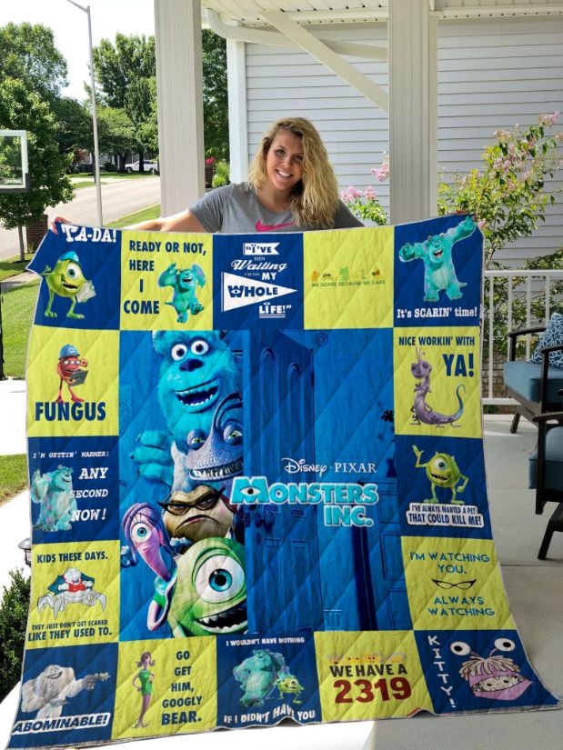 Monters Inc Disney Pixar For Fan Collection Quilt Blanket Bedding Set
