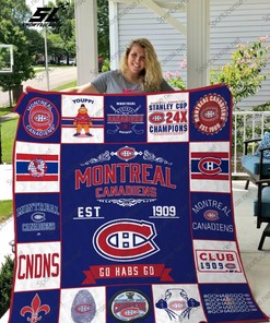 Montral Canadiens Go Habs Go 19 Collection Quilt Blanket Bedding Set