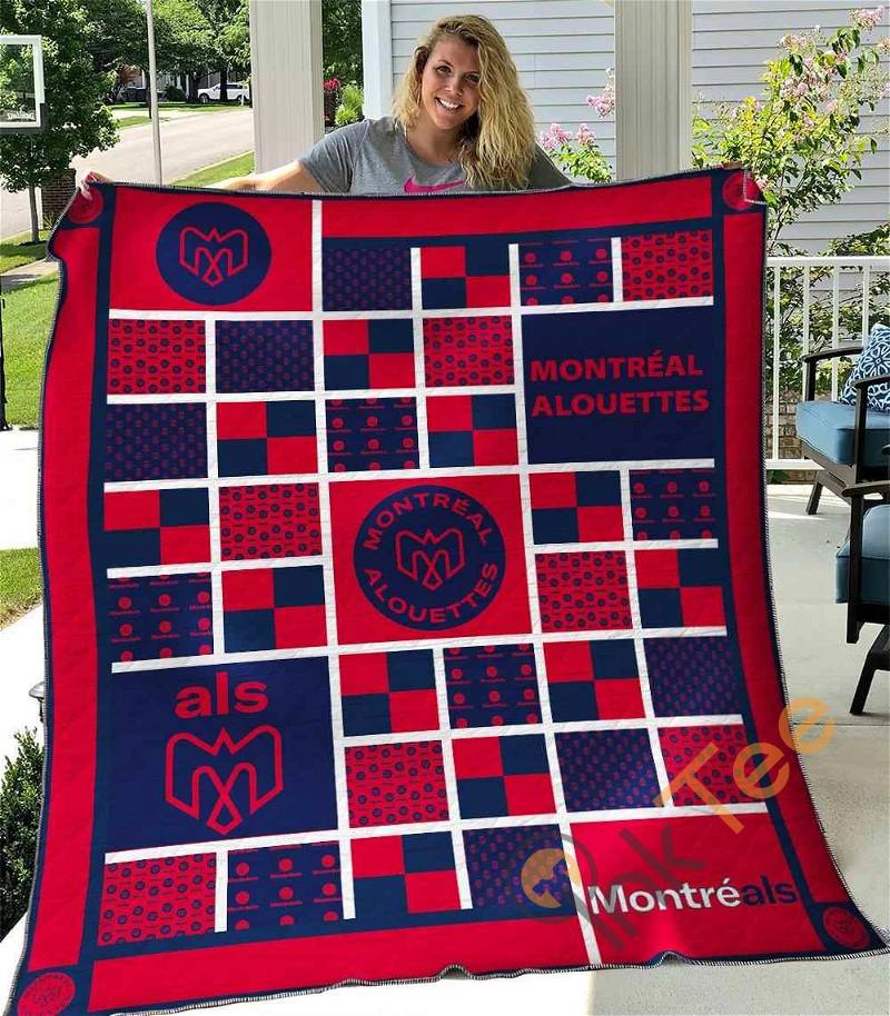 Montreal Alouettes 1 Quilt Blanket Bedding Set