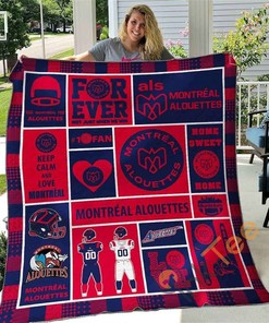 Montreal Alouettes Quilt Blanket Bedding Set