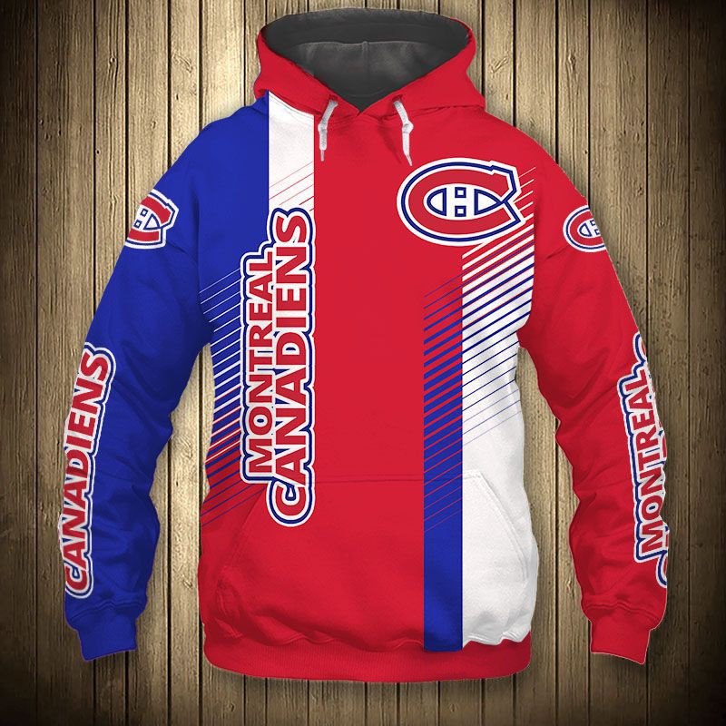 Montreal Canadiens Hoodie 3D Cute Design Pullover Nhl