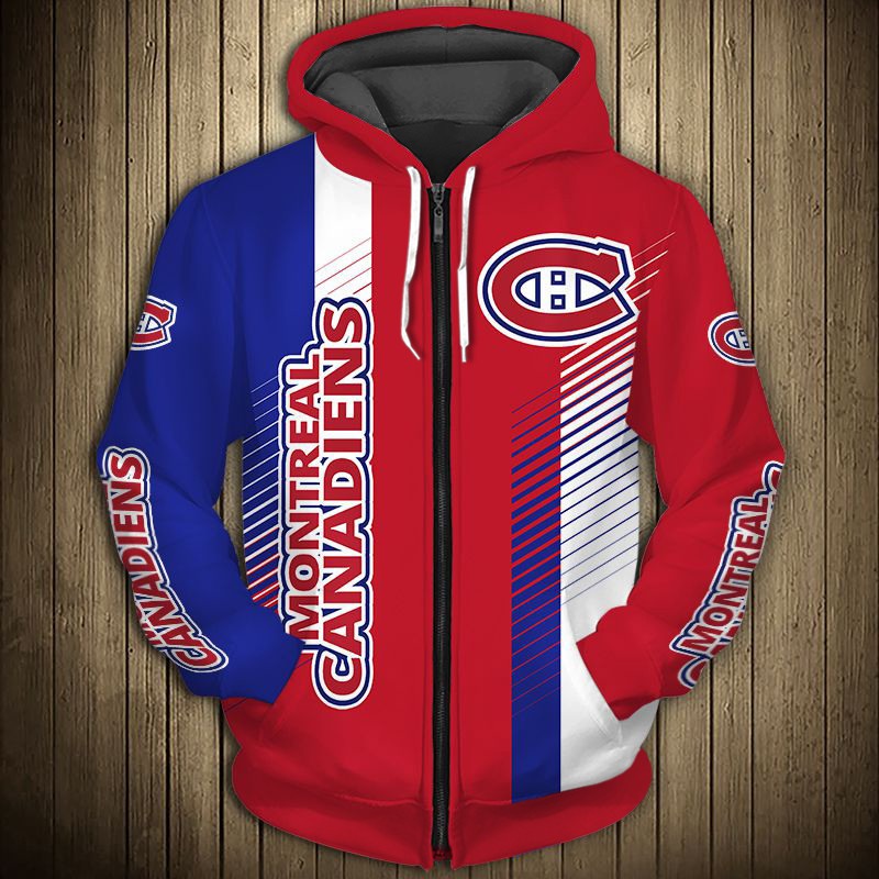 Montreal Canadiens Hoodie 3D Cute Design Pullover Nhl - Image 3