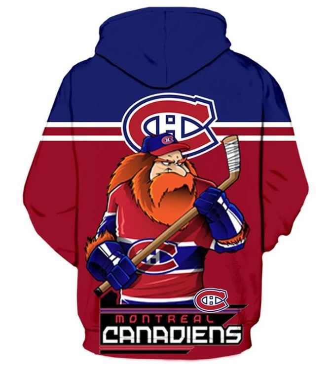 Montreal Canadiens Hoodie 3D Ultra-Cool Long Sleeve Gift for Fans - Image 2
