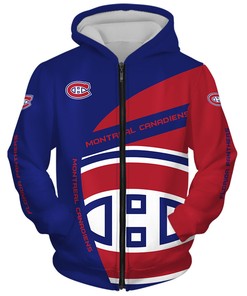 Montreal Canadiens Hoodie 3D Zip Hoodie Gift for Fans