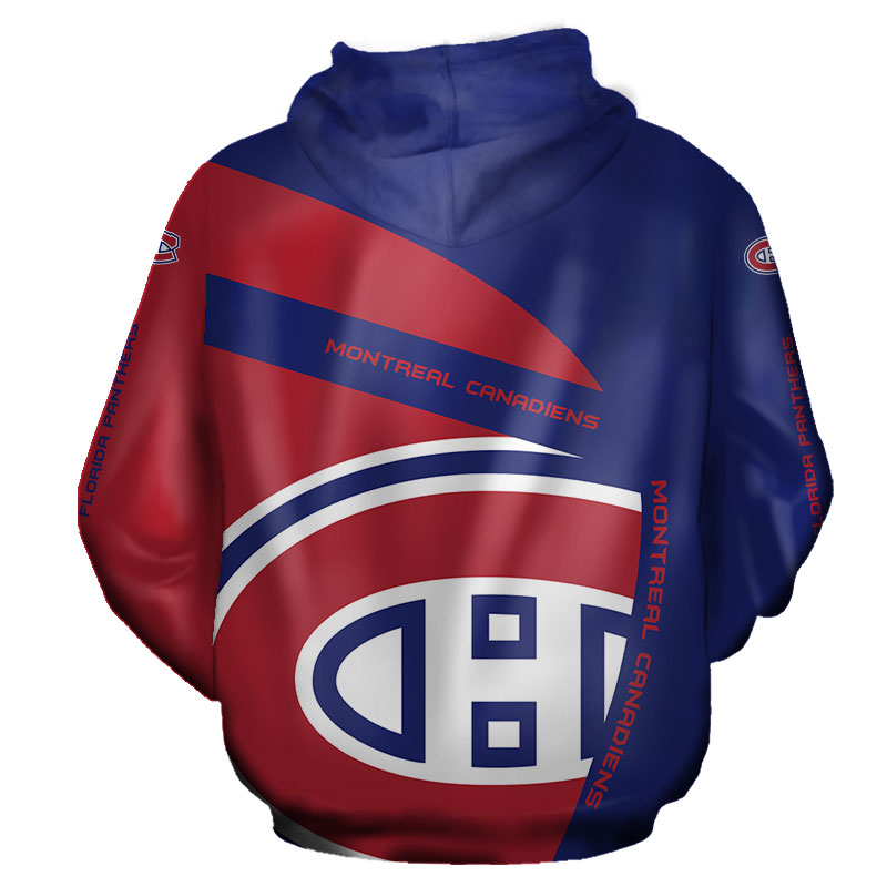 Montreal Canadiens Hoodie 3D Zip Hoodie Gift for Fans - Image 2