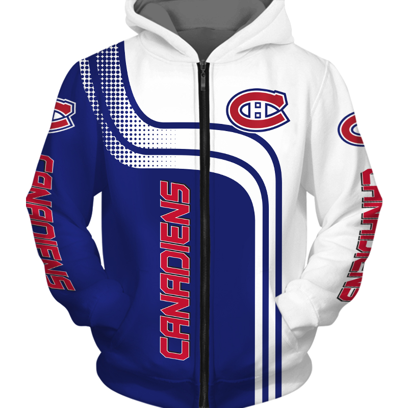 Montreal Canadiens Hoodie Zip Hoodie Pullover Gift for Fans - Image 2