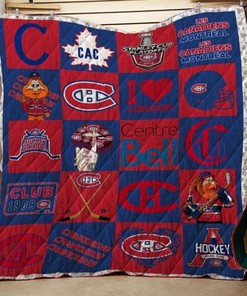 Montreal Canadiens Quilt Blanket Bedding Set for Home Décor