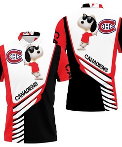 Montreal Canadiens Snoopy For Fans 3d Polo Shirt All Over Print Shirt 3d T-shirt