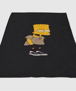 Mood Bart The Simpsons Aesthetic Sherpa Fleece Blanket Gifts for Family, for Couple