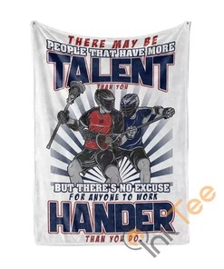 More Talent But Can T Work Harder Lacrosse Sherpa Fleece Blanket Gifts for Family, for Couple