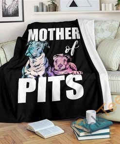 Mother Of Pits Sherpa Fleece Blanket Gifts for Family, for Couple