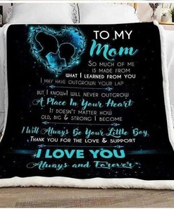 Mother To My Mom So Much Of Me Is Made From What I Learned From You For Mom Fleece Blanket