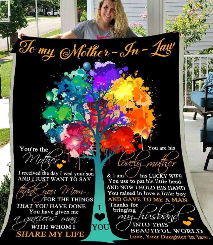 Mother-In-Law Thank You Mom Quilt Blanket