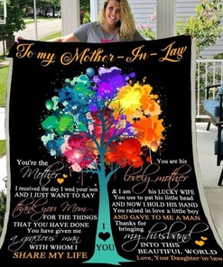 Mother-In-Law Thank You Mom Quilt Blanket Bedding Set