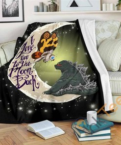 Mothra Love Godzilla Sherpa Fleece Blanket Gifts for Family, for Couple
