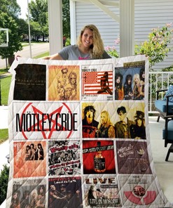 Motley Crue Band Album For Fan Collection Quilt Blanket Bedding Set