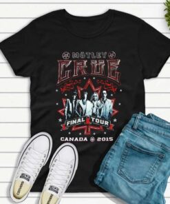 Motley Crue Canada Final Tour 2015 Shows Black T-Shirt
