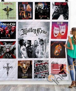 Motley Crue Quilt Blanket Bedding Set With Pilliwcases Option