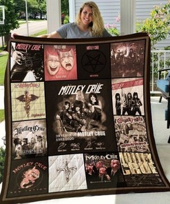 Motley Crue Rock Band 39th Anniversary Quilt Blanket Bedding Set