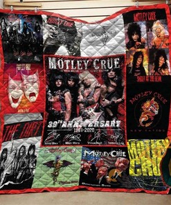 Motley Crue Tribute Quilt Blanket Bedding Set