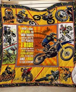 Motocross Quilt Blanket And Bedding Set Option