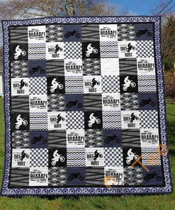 Motocross Quilt Blanket Bedding Set