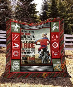 Motocross Quilt Blanket Bedding Set With Pillowcase Option