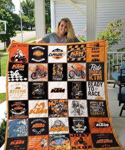Motocycles KTM Quilt Blanket Bedding Set for Home Décor