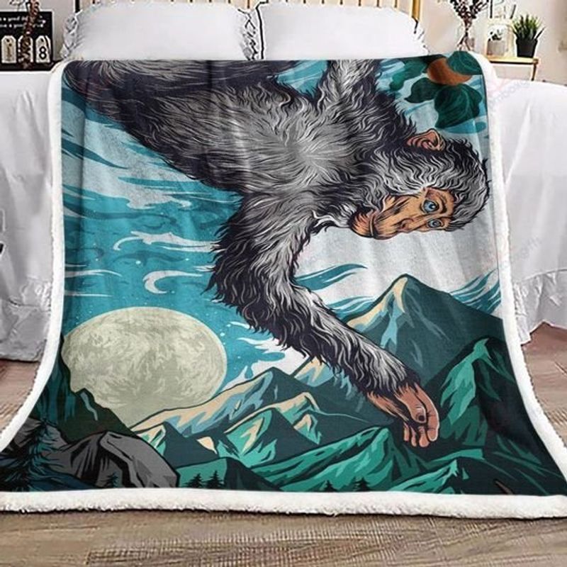 Mountain Monkeys And Moonlight Quilt Blanket Bedding Set