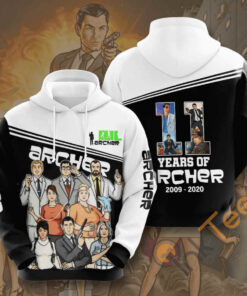 Movie Archer Usa Hoodie 3D