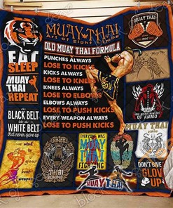 Muay Thai Quilt Blanket Bedding Set