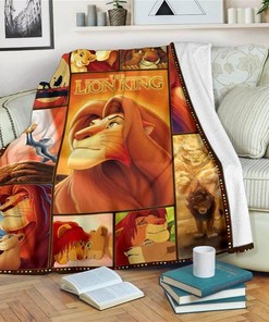 Mufasa Lion King Disney Inspired Bedroom Livingroom Office Home Decoration Sherpa Blanket Fleece Blanket Funny Gifts
