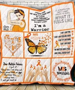Multiple Sclerosis Awareness Quilt Blanket Bedding Set